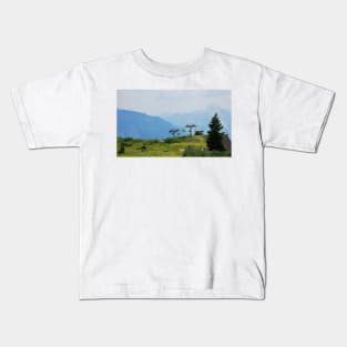 Landscape on Monte Zoncolan Kids T-Shirt